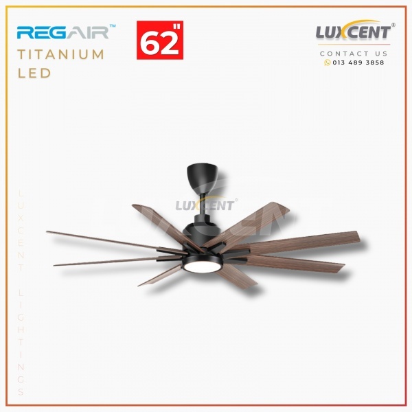 Regair Titanium LED (Matt Black+Mahogany) 62