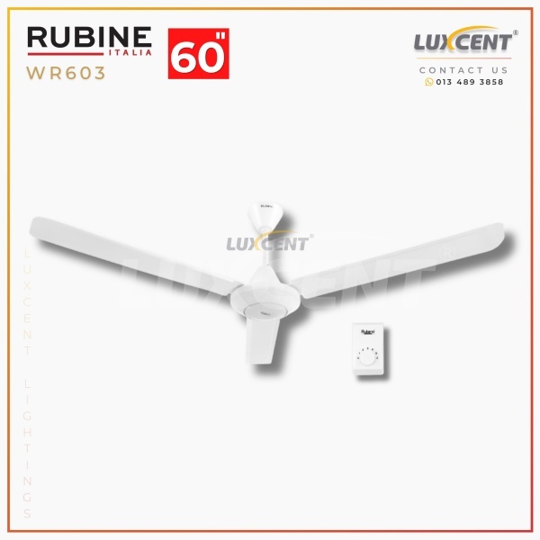 Rubine Regulator Fan WR603 (White) 60