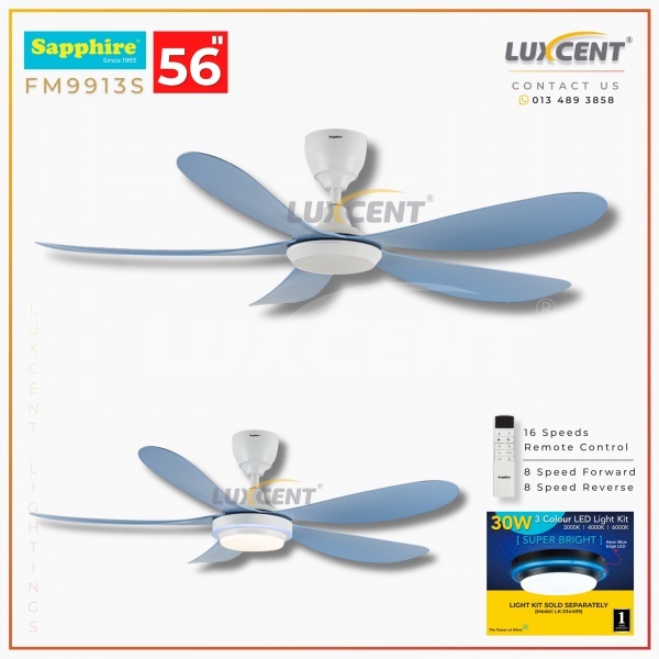 Sapphire FM-9913S-DC 56" (Creamy Light Blue)