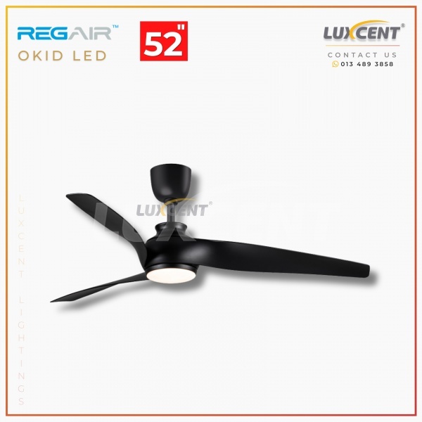 Regair Okid LED (Matt Black) 52